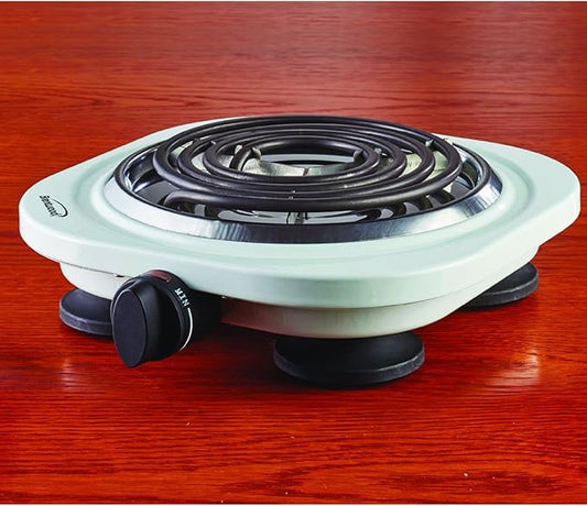 Brentwood Appliances TS-321W Electric 1,000-Watt Single Burner (White)