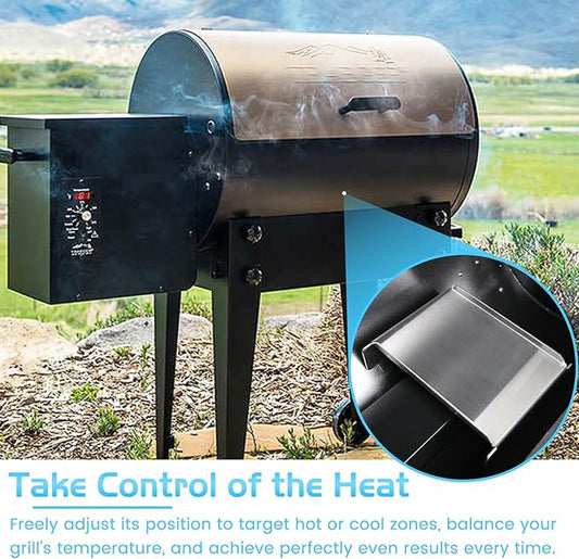 Heat Diffuser for Traeger, Flame Tamer for Traeger Pro 22 34 Heat Shield Diffuser Deflector Baffle Pellet Smoker Grill BCA012 Replacement Parts Grilling Accessory