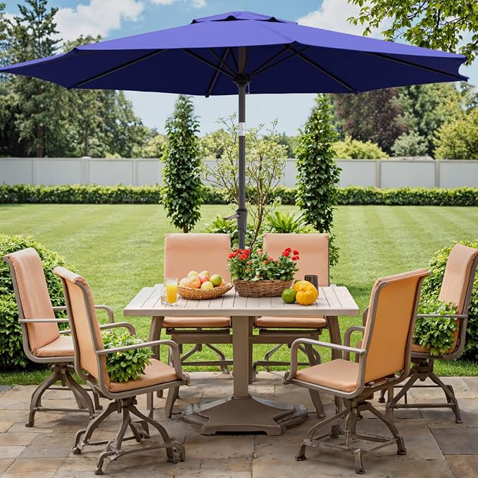 Outdoor Patio Umbrella, 8 Ribs Market Table Umbrella