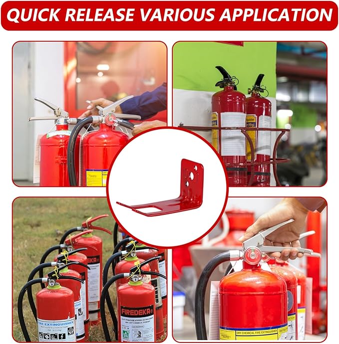 Fire Extinguisher Mounts & Brackets,2 Pack Fire Extinguisher Brackets and Holders,Wall Hook Holder Hanger for 10 lb fire Extinguisher Mount