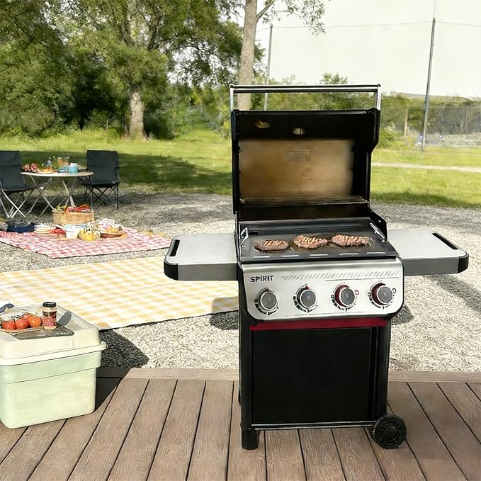 Full-Size Griddle Inserts for Weber Spirit 400 Series(2025 Models) E425 S425 E435 EP425 EP435, Flat Top Griddle for Weber Spirit II/I 300 Series(2016-2024) E-310 E-320 S-310 S-320,Replacement for 6787