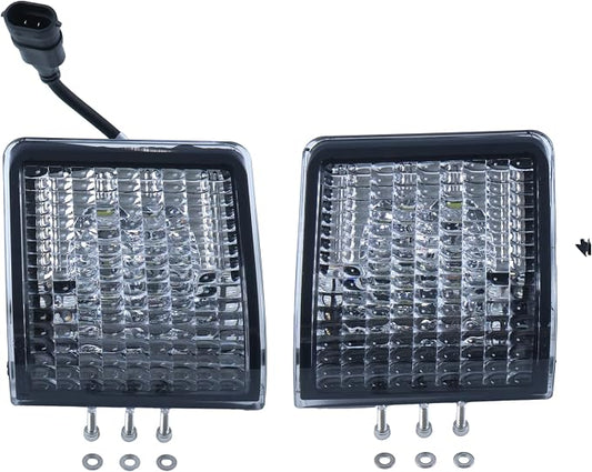 compatible Pair LED Front Corner Work Light AL78178 AL78177 Compatible with John Deere 6210 6310 6410 6610 6505 6600 7200 7410 Tractor Grill Lights, LH&RH
