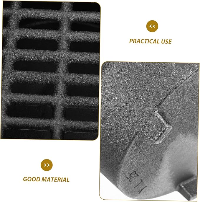 Happyyami Portable Charcoal Grill Stove Multifunctional Tabletop Bbq Grill for Camping and Outdoor Cooking Cast Iron Charcoal Chimney for Versatile Grilling and Heating