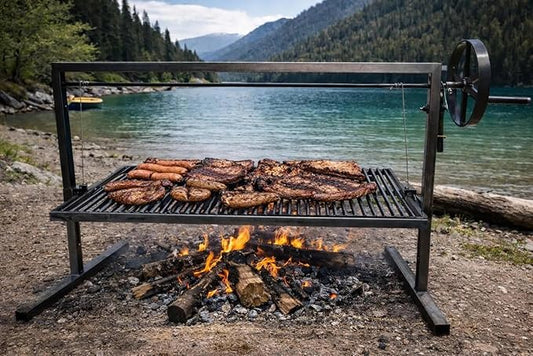 Iron Argentinian Style Santa Maria Grill- Size : 100 x 50 cm (40 x 20 in) Cod 1 (Santa Maria Grill (Only grill))