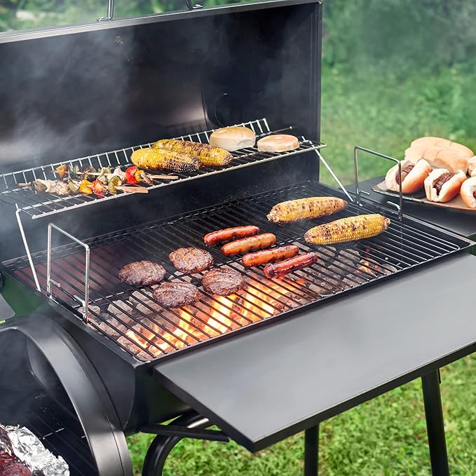 Royal Gourmet CC1830SC Charcoal Grill Offset Smoker with Masterbuilt Lump Charcoal