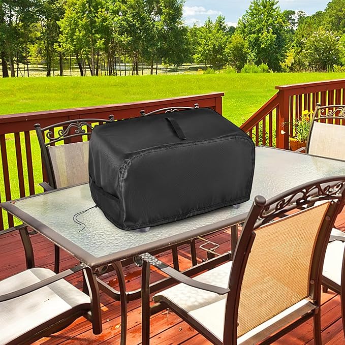 Grill Cover for Hibachi Grill, Outdoor Waterproof Small Tabletop Grill Cover Heavy Duty Camping BBQ Grill Covers - 20 x 11 x 7 Inch