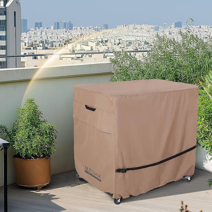 ULTCOVER Waterproof 80 Quart Patio Cooler Cart Rolling Ice Chest Cover 36L x 20W x 34H inch
