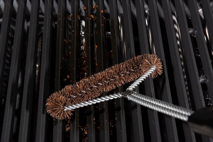 Broil King 65648 Grill Brush Tri-Head Twisted Palmyra