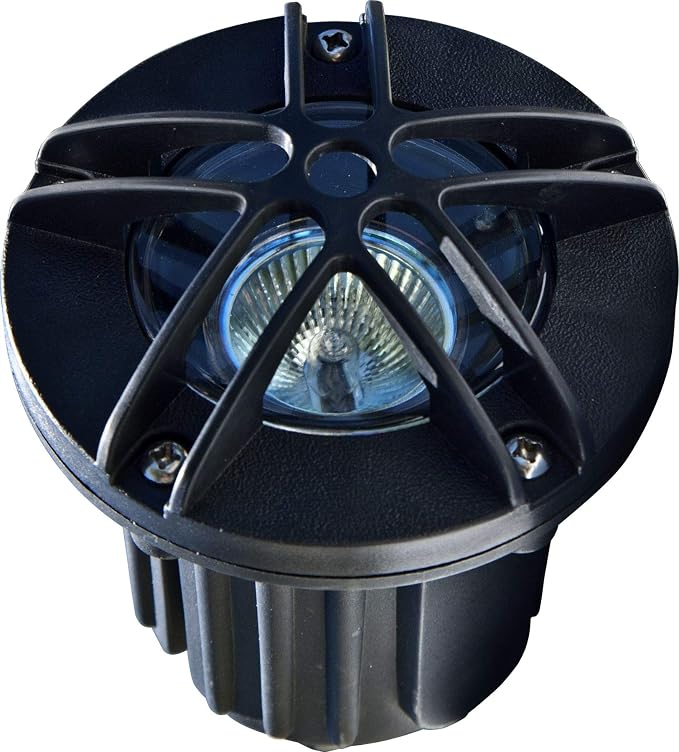 DABMAR LIGHTING LV343-LED3-B Well Light W/Grill 3W LED MR16 12V, Black