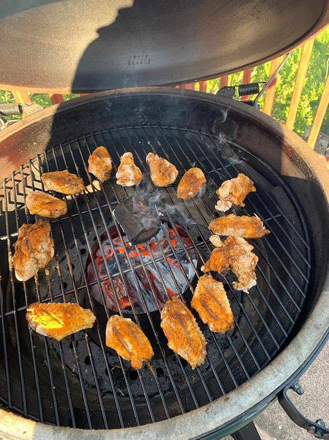 Uniflasy BBQ Whirlpool for Weber Kettle 22, 26.75 Inches WSM Weber Smokey Mountain for Big Green Egg XL Kamado Cone Kettle Charcoal Grill Accessories for Weber Master Touch 22