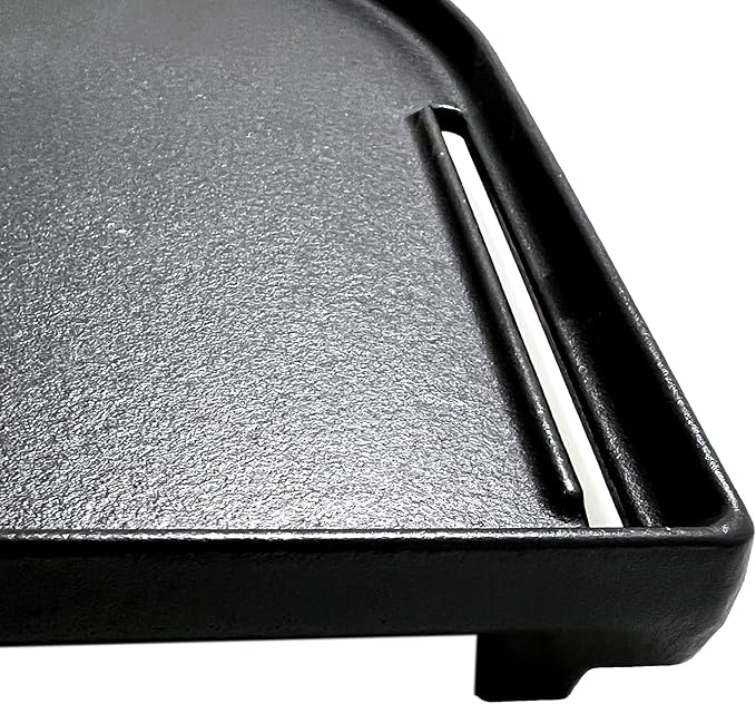 DC125 Cast Iron Half Grill Griddle Replacement for Coleman Roadtrip Swaptop Grills LX LXE LXX, Non-Stick Flat Grill Cooking Griddle Pan Accessories, 1 Pack