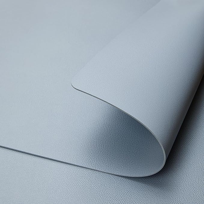 DOLOPL Placemats Set of 6-17"x11.8", Faux Leather Heat Resistant Table Placemat for Dining Table Protection, Waterproof Wipeable & Washable Kitchen Table Mats for Dining,Party,BBQ,Holiday