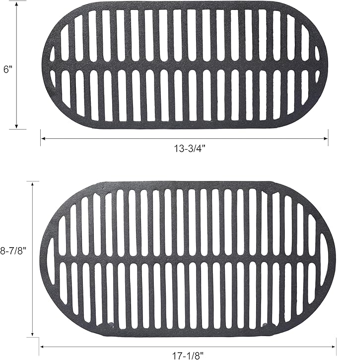 Cast Iron Hibachi Grill Outdoor, Portable Charcoal BBQ Cooker for Camping, Tailgating & Patio Grilling, Compact Durable Tabletop Skillet, Heavy-Duty Upgraded for 2026 (Oval)