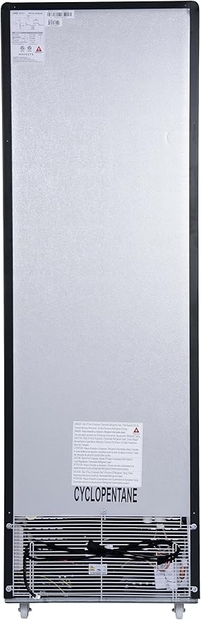 KoolMore 23 in. One Glass Door Commercial Display Merchandiser Refrigerator Cooler in Black, ETL Listed, 10 cu. ft. (KM-MDR-1GD-10C)