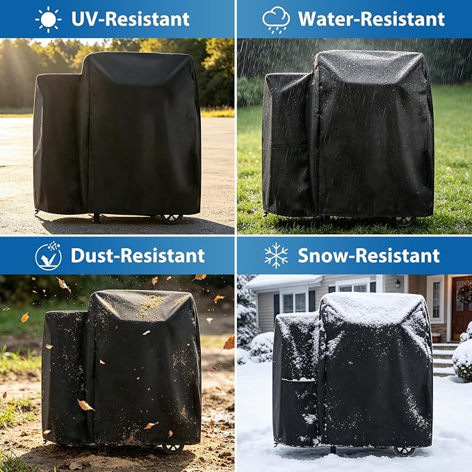 73700 Grill Cover for Pit Boss 700FB Lexington 500/540 Waterproof | BBQ Cover for Pit Boss Pro 600, Classic 700, Tailgater & Z Grill 550B Wood Pellet Grills, Heavy Duty 600D Waterproof Fabric