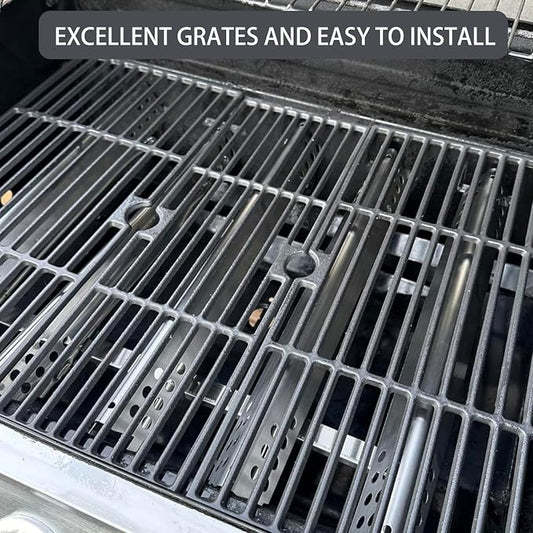 Charbrofire 463347518 463347519 Grill Replacement Parts for Charbroil Grill Grates Heat Plates 5 Burner 4633730139 463373319 463335517 463342119 G470-5200-W1 G470-0004-W1A G321-4C00-W1