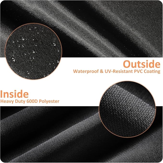 Smoker Grill Cover for Pit Boss 700FB Series, 73700 Pellet Cover for Pit Boss Lexington 500, 400FB, Pro 600 and Z Grill 550B Wood Pellet Smoker, 600D Waterproof Heavy Duty Pellet Smoker Cover
