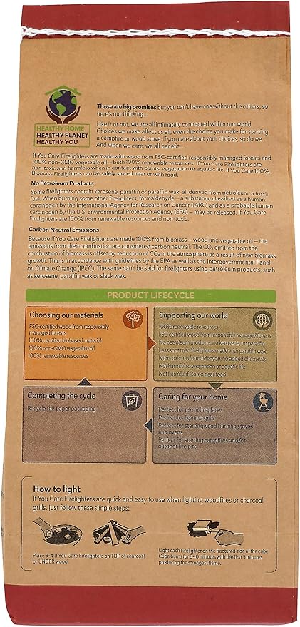 If You Care Firelighters - FSC Certified, 72 ct