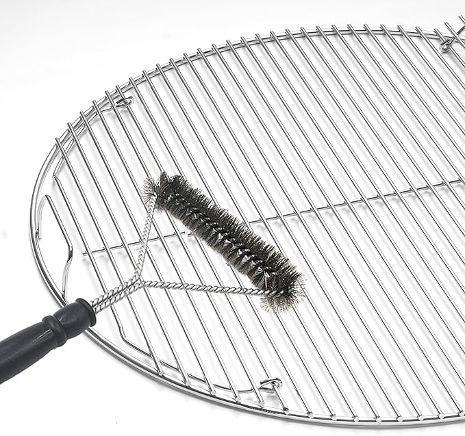 22 inch Hinged Cooking Grate for Weber Charcoal Grill,Grill Grate Replacement Part for Weber Bar-B-Kettle Series,Performer BBQ Series Grill,Round Grate for Weber One-Touch Series (7436-1SS)