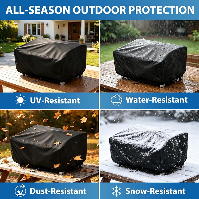 24" Grill Cover for Cuisinart CGG-306 & Pit Boss 75275 Tabletop Grills | 2-Burner Grill Cover for Cuisinart CGG-306 & CGG-059, Fits Pit Boss 75275 PB336GS PB100P1, Heavy Duty 600D Waterproof