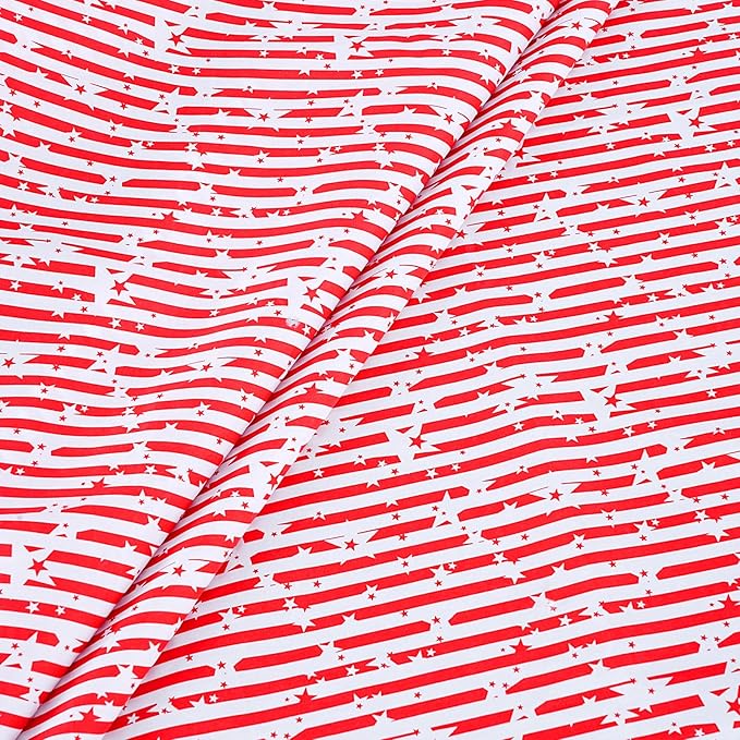 American Flag 4th of July Table Cloth - Memorial Day Red Striped Table Cloths Print Star Kitchen Dining Table Decoration for Home Party Decor 58x120 Inch