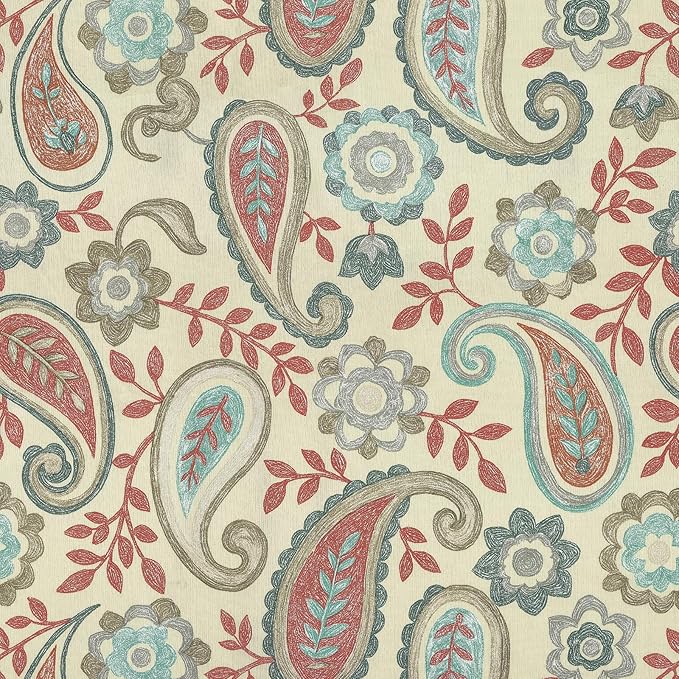 LVTXIII Outdoor/Indoor Lumbar Pillow Case Covers ONLY, 12" x 20" Patio Garden Decorative Lumbar Pillow Covers, Pack of 2 for Outdoor Home Patio Furniture Use, Paisley Vintage