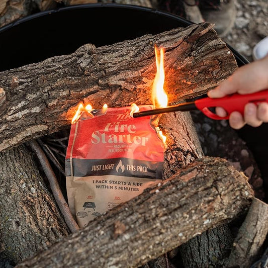 Tiki Fire Starter 10-Pack – Easy-to-Use Wood Pellet Fire Starters for Smokeless Outdoor Fire Pits & Indoor Fireplaces, Quick Lighting for Smokeless Fires, Ideal for Camping, Backyard, and Fireplaces
