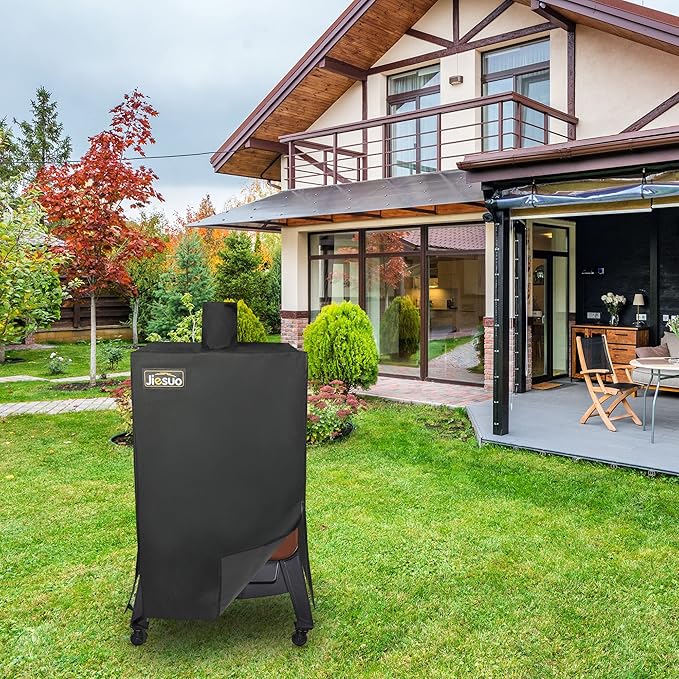 Vertical Smoker Cover for Pit Boss 4/5-Series, PBV4PS1, PBV5PW1, PBV4PS2, Heavy Duty Waterproof Cover for Pit Boss Vertical Pellet Smoker Grill