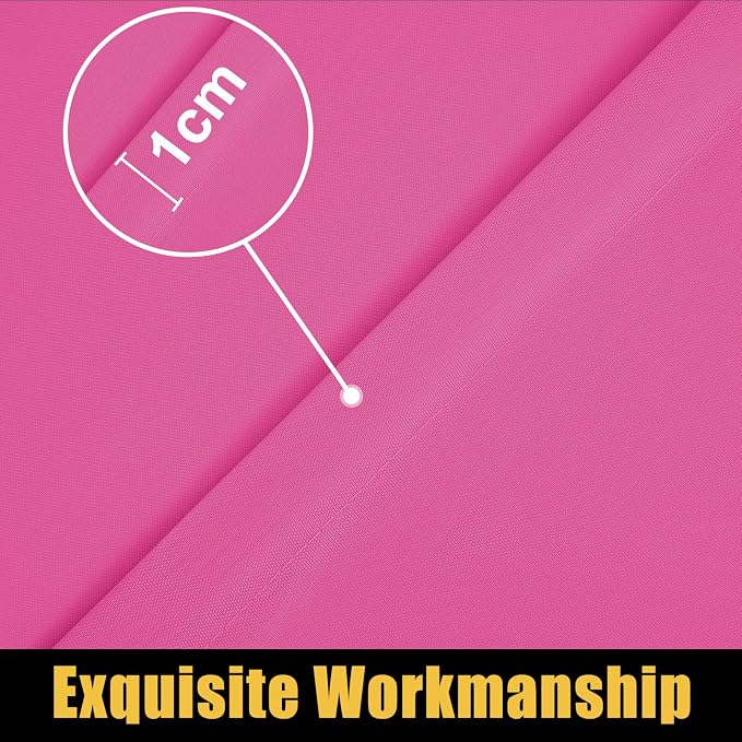 Smiry Rectangle Picnic Table Cloth, Waterproof Elastic Fitted Tablecloths for 5 Foot Tables, Washable Polyester Table Cover for Camping, Indoor and Outdoor (Rose Pink, 30"x60")