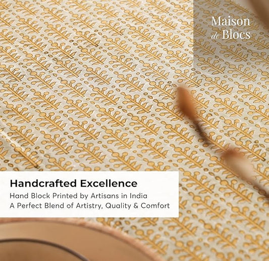 100% Cotton Hand Block Printed, Tablecloth for Kitchen, Dining, Table Cover for Parties, Chritmas, Weddings, Barbecues and Summer picnics Table Cloth