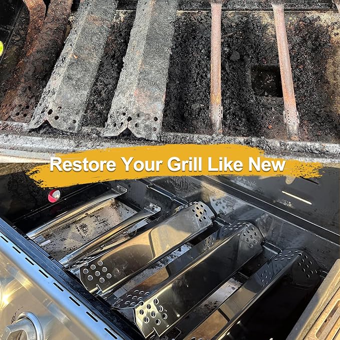 Grill Replacement Parts for Nexgrill 5 Burner 720-0888N, 720-0888, 720-0888A, Grill Burner Tubes, Heat Plates, Igniters for Nexgrill