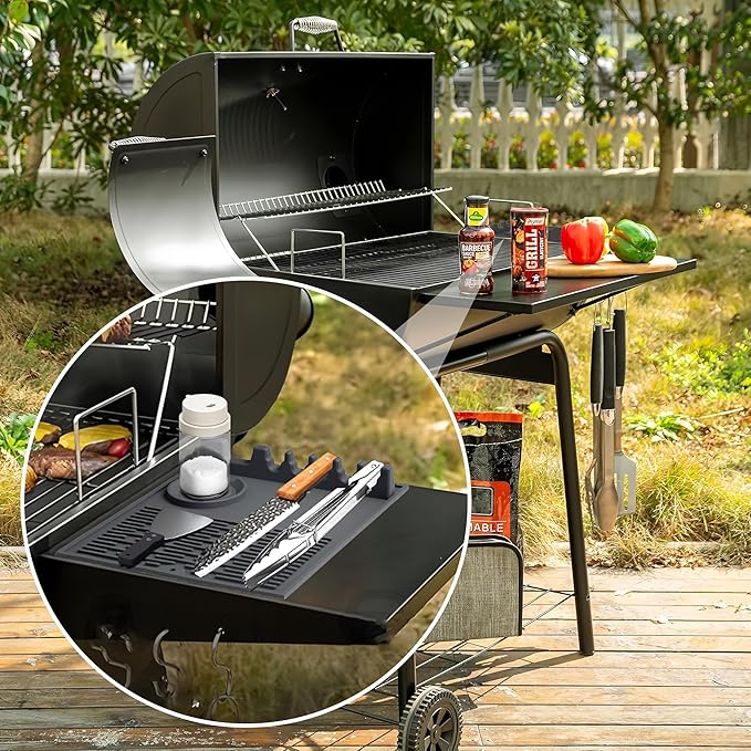 Silicone Grill Mats Compatible with Blackstone Grill, Silicone Grill Mat for Outdoor Kitchen Countertop, Griddle Mats BBQ Grill Accessories, Side Shelf Mats Grill Pad for Blackstone Griddles