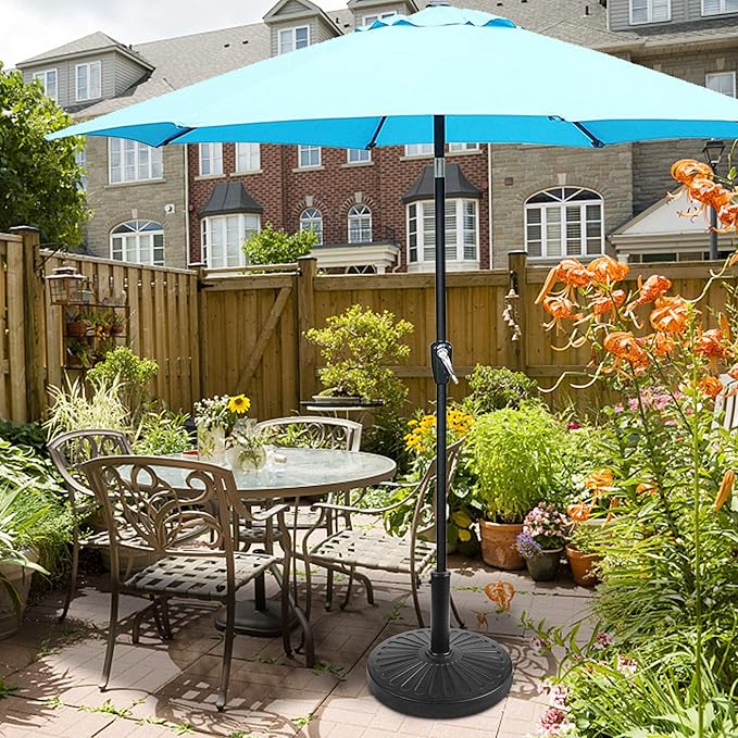 Blissun 22 lbs Patio Umbrella Base, Outdoor Umbrella Base, Market Umbrella Base Stand for Patio, Garden, Lawn, Black
