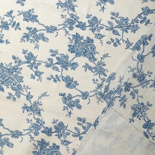 YiHomer Pastoral Rectangle Tablecloth - 60 x 102 Inch Table Cloth - Washable Table Cover with Dust-Proof Wrinkle Resistant for Restaurant, Picnic, Indoor and Outdoor Dining, Floral (Dark Blue)