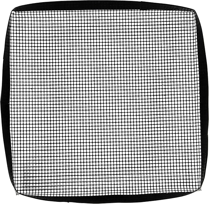 BBQ Grilling Mesh Basket 2 Pack (12"x12") Heavy Duty 100% Non Stick Reusable Grilling Basket for Indoor Cooking & Outdoor Barbecue Grilling - Raised Sides to Keep Food Inside - Great Father's Day Gift