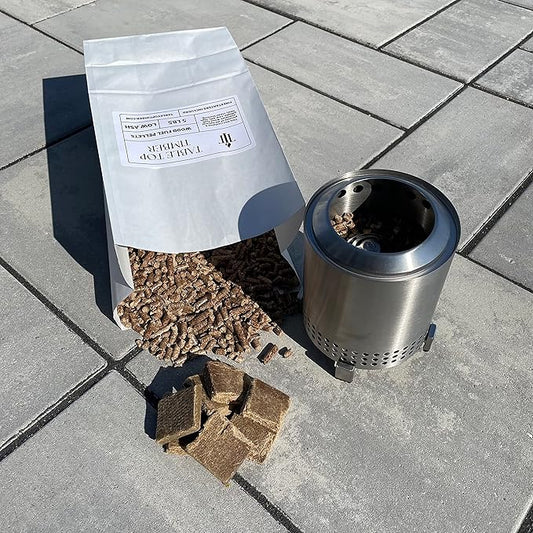Mini Firewood, Wood-Fuel pellets, and fire Starters - Compatible with Solo Stove Mesa and Mesa XL - Size Options Available (3.5" Length Logs)