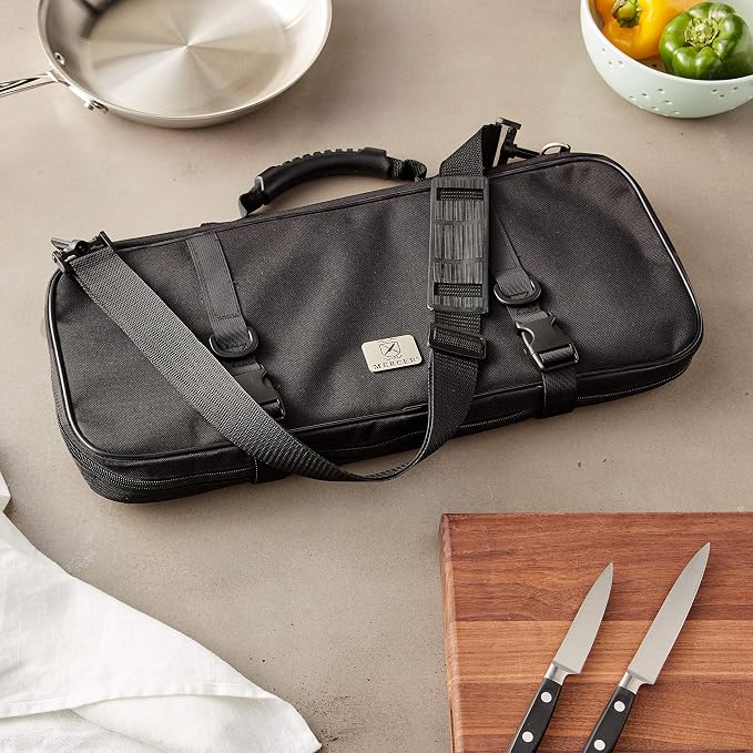 Mercer Culinary Single-Zip 12-Pocket Knife Case
