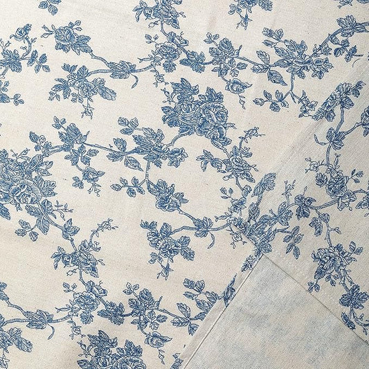 YiHomer Pastoral Square Tablecloth - 52 x 52 Inch Table Cloth - Washable Table Cover with Dust-Proof Wrinkle Resistant for Restaurant, Picnic, Indoor and Outdoor Dining, Floral (Dark Blue)