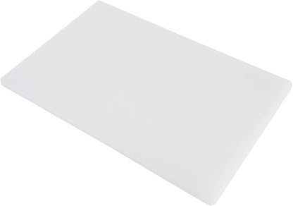 Thirteen Chefs Plastic Cutting Board - 18 x 12 x 0.5 Inch, Professional Grade HDPE, NSF Approved, Large Size and Dishwasher Safe