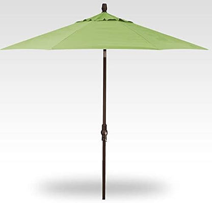 Treasure Garden 9-Foot Starlux Deluxe Collar-Tilt Market Umbrella with Bronze Frame and Obravia2 Fabric: Kiwi