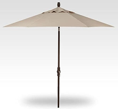 Treasure Garden 9-Foot Starlux Deluxe Collar-Tilt Market Umbrella with Bronze Frame and Obravia2 Fabric: Khaki