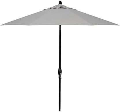 Treasure Garden 11ft Patio Umbrella – Outdoor Market Umbrella – Deluxe Auto-Tilt – Black Aluminum Frame (Sunbrella, Cast Silver)