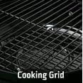 Portable Charcol Grill, Compact BBQ Grill with Lid, Durable Steel Outdoor Cooker for Camping, Picnic, Backyard & Travel, Easy to Assemble, Black