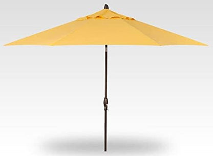 Treasure Garden 9-Foot (Model 810) Deluxe Auto-Tilt Market Umbrella with Bronze Frame and Obravia2 Fabric: Lemon