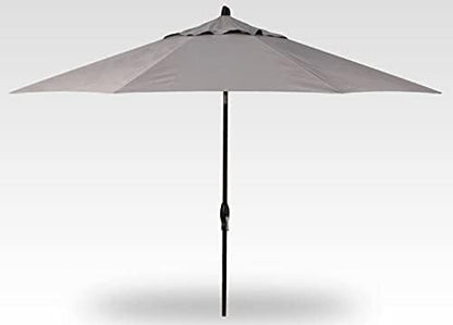 Treasure Garden Deluxe Crank-Tilt 9-FT Octagon Market Umbrella - Outdoor Patio, Deck, Pool, Backyard Stand Alone Umbrella - Heavy Duty w/Black Frame & Obravia Fabric (Boulder)