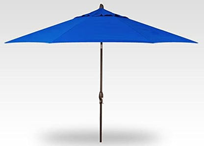 Treasure Garden 9-Foot (Model 810) Deluxe Auto-Tilt Market Umbrella with Bronze Frame and Obravia2 Fabric: Cobalt