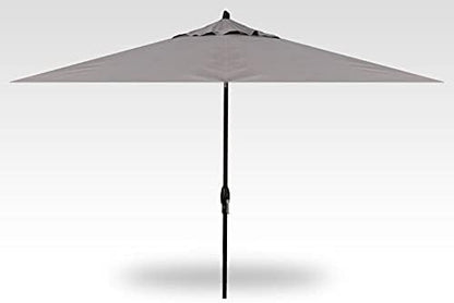 Treasure Garden 8 x 10 ft Patio Umbrella - Rectangular Market Umbrella – Auto Tilt – Black Aluminum Frame (Obravia2, Boulder)
