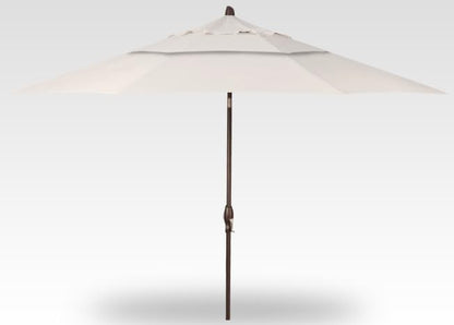 Treasure Garden 11ft Double Wind Vent Patio Umbrella – Outdoor Market Umbrella – Deluxe Auto-Tilt – Bronze Aluminum Frame (Sunbrella, Canvas)