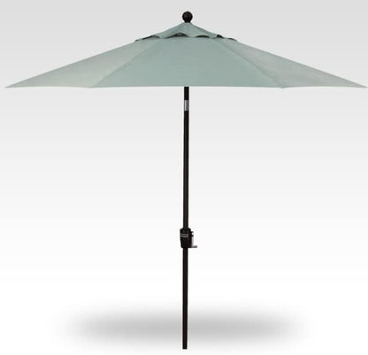 Treasure Garden Octagonal 9 ft Patio Umbrella - Outdoor Furniture Table Umbrella – Push-Button Tilt – Bronze Aluminum Frame (Obravia2, Spa)