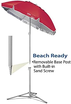 Wondershade Ultimate Portable Sun Shade Umbrella – Lightweight Adjustable Outdoor Patio & Beach Umbrella with Tripod Base (Rainbow)